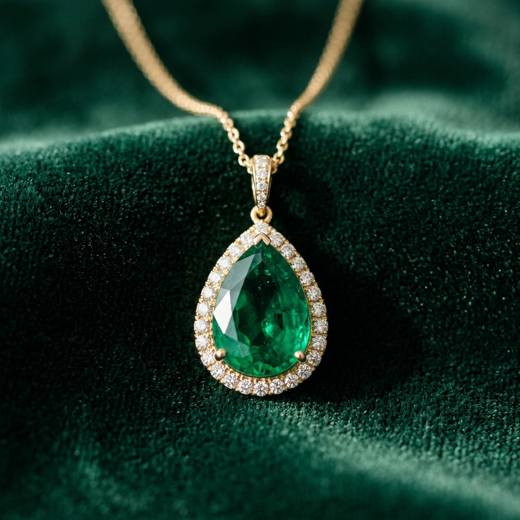 Curated Emerald Pendant